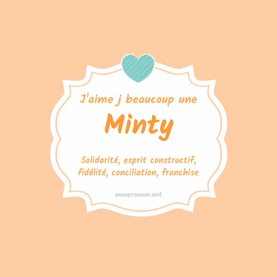 J'aime beaucoup Minty