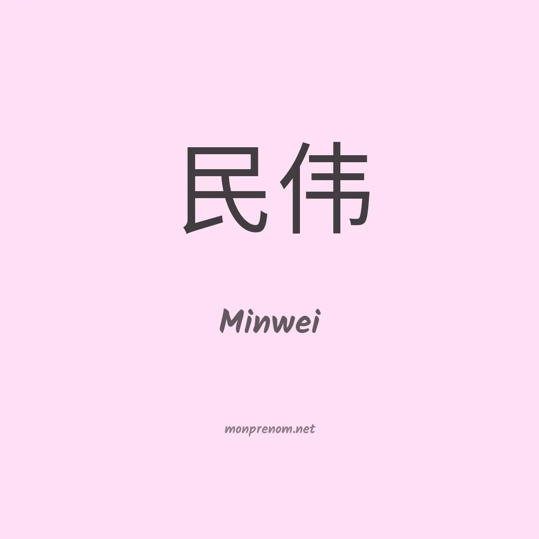 Minwei en chinois