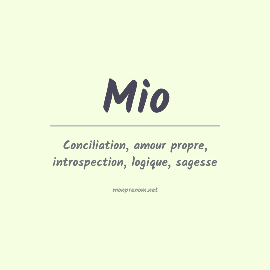 Prénom Mio