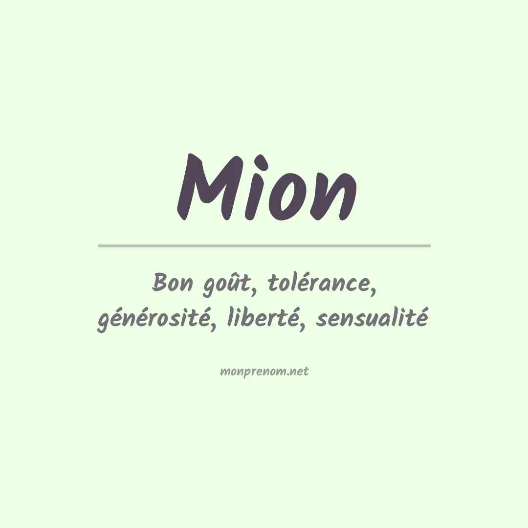 Prénom Mion