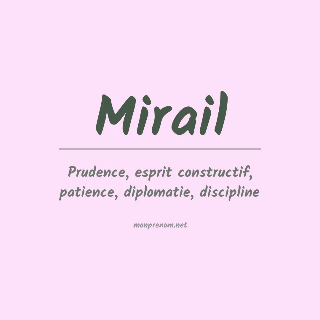 Prénom Mirail