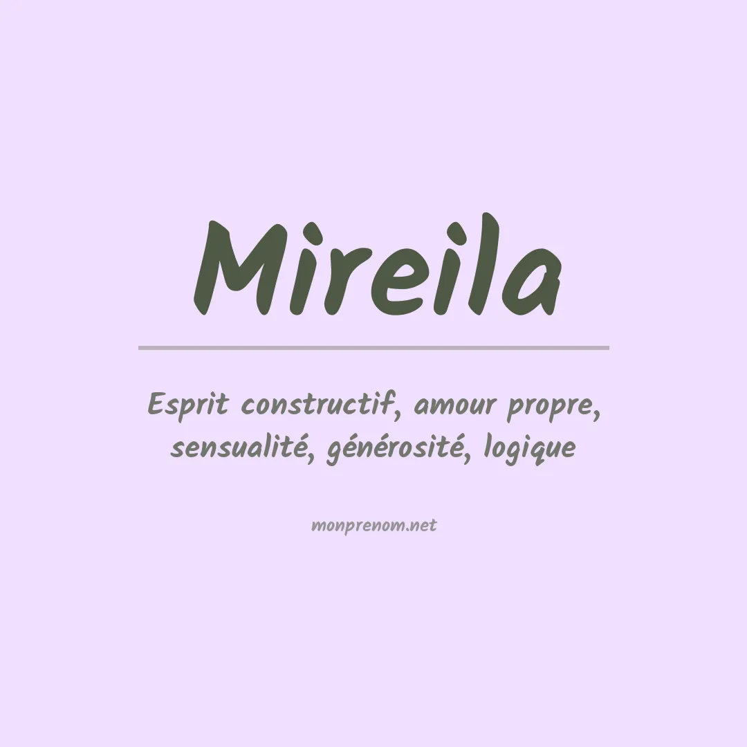 Signification du prénom Mireila