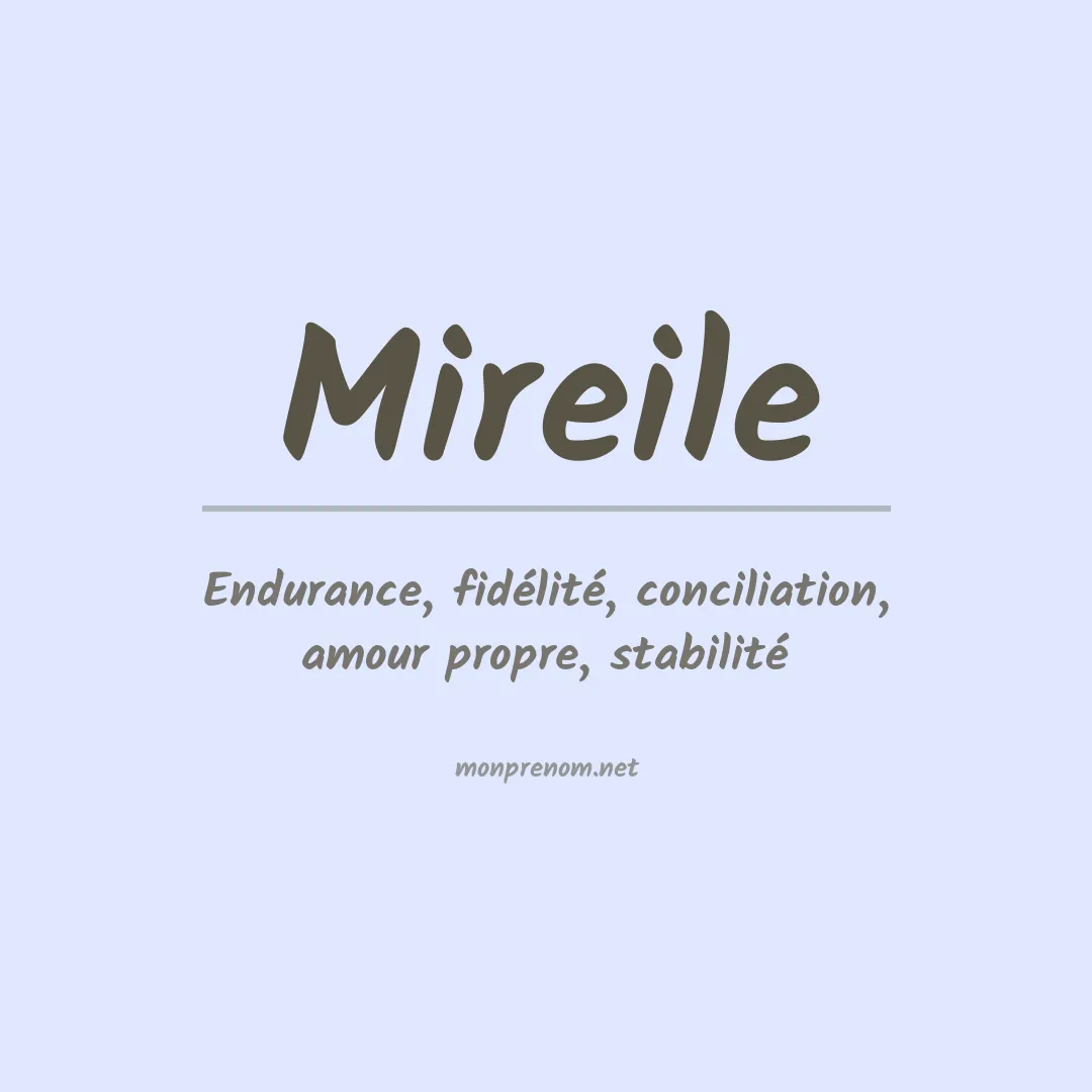 Prénom Mireile