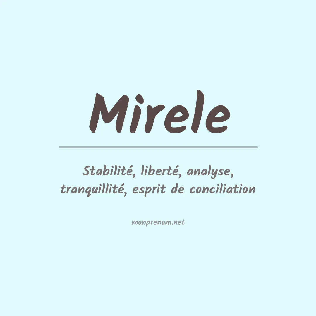 Prénom Mirele
