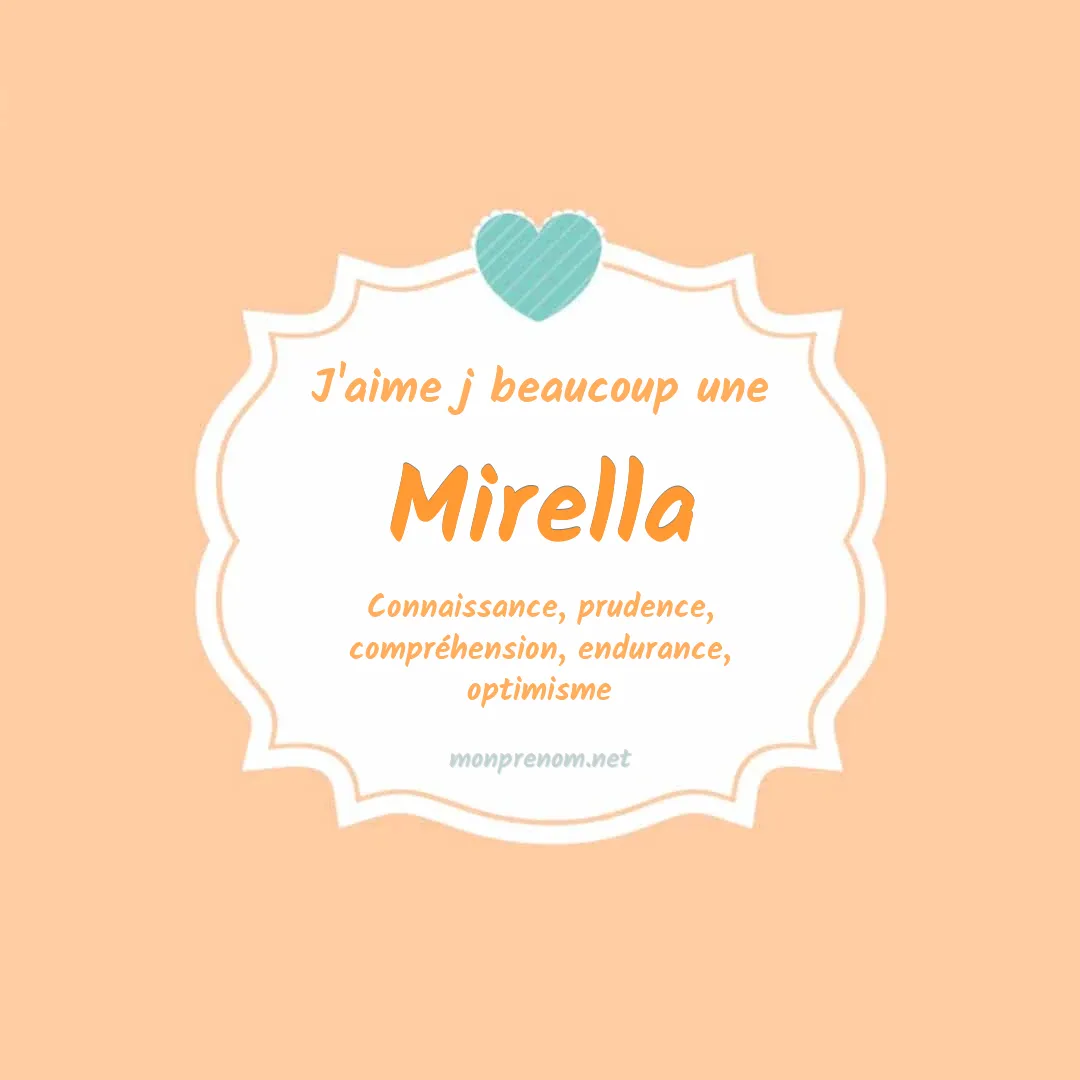 J'aime beaucoup Mirella