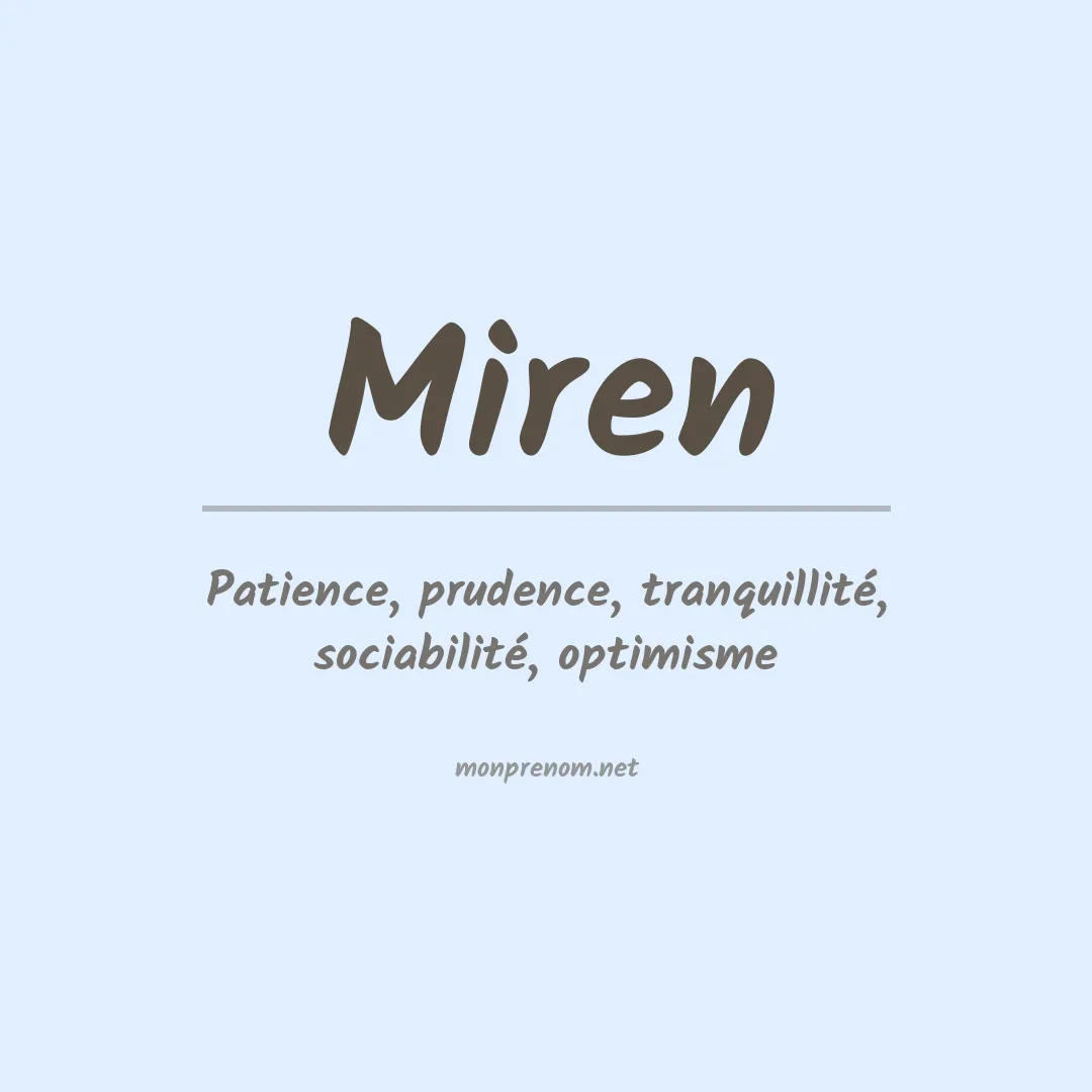 Prénom Miren