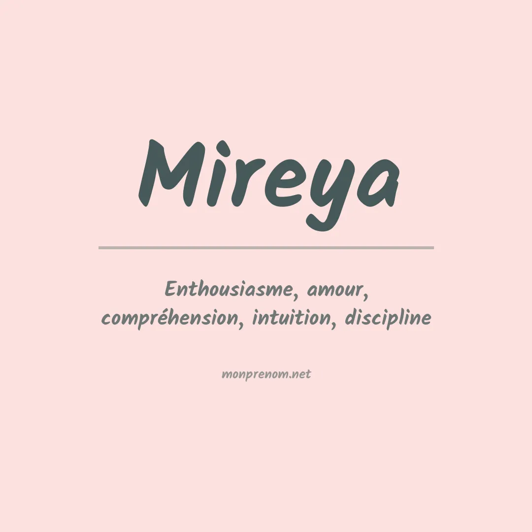 Prénom Mireya
