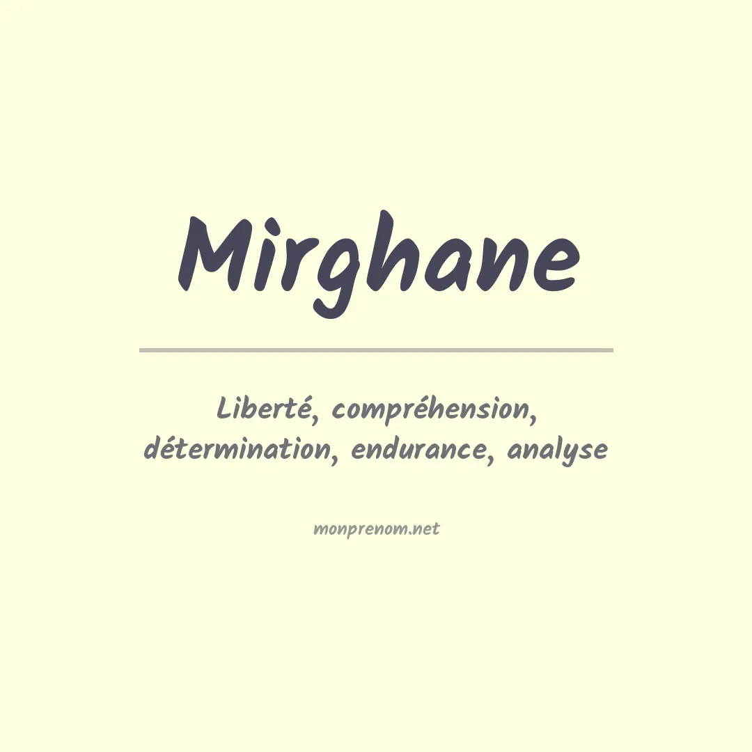 Prénom Mirghane