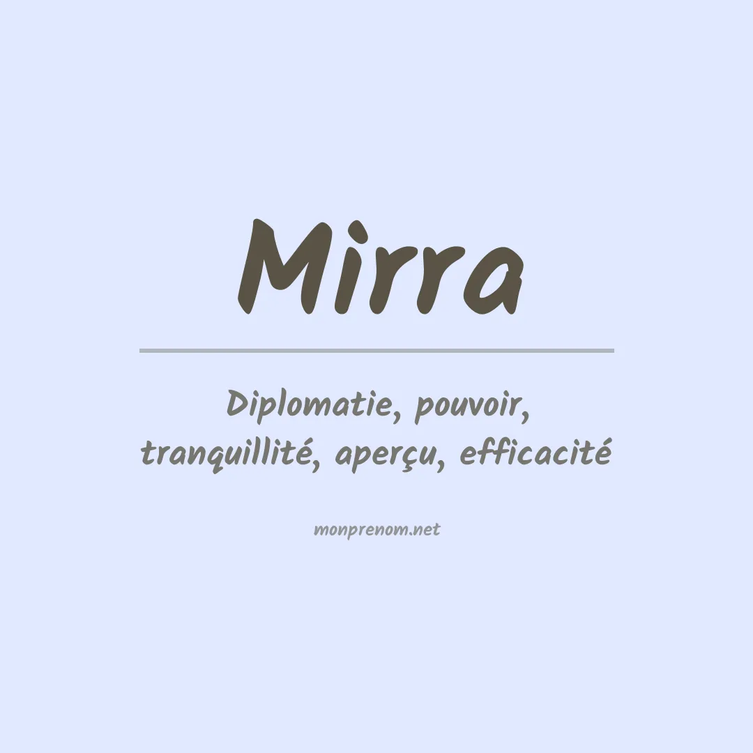 Prénom Mirra