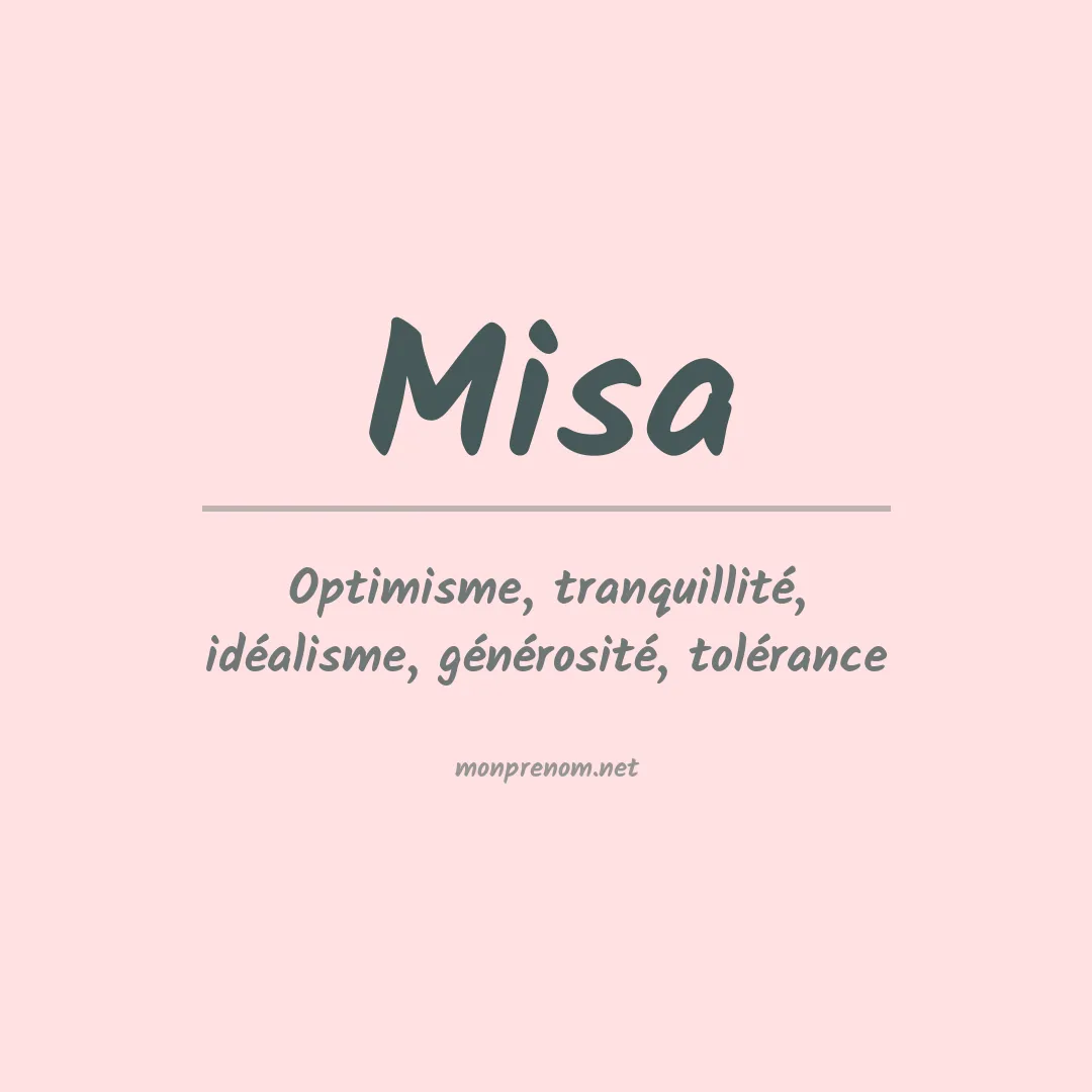 Signification du prénom Misa