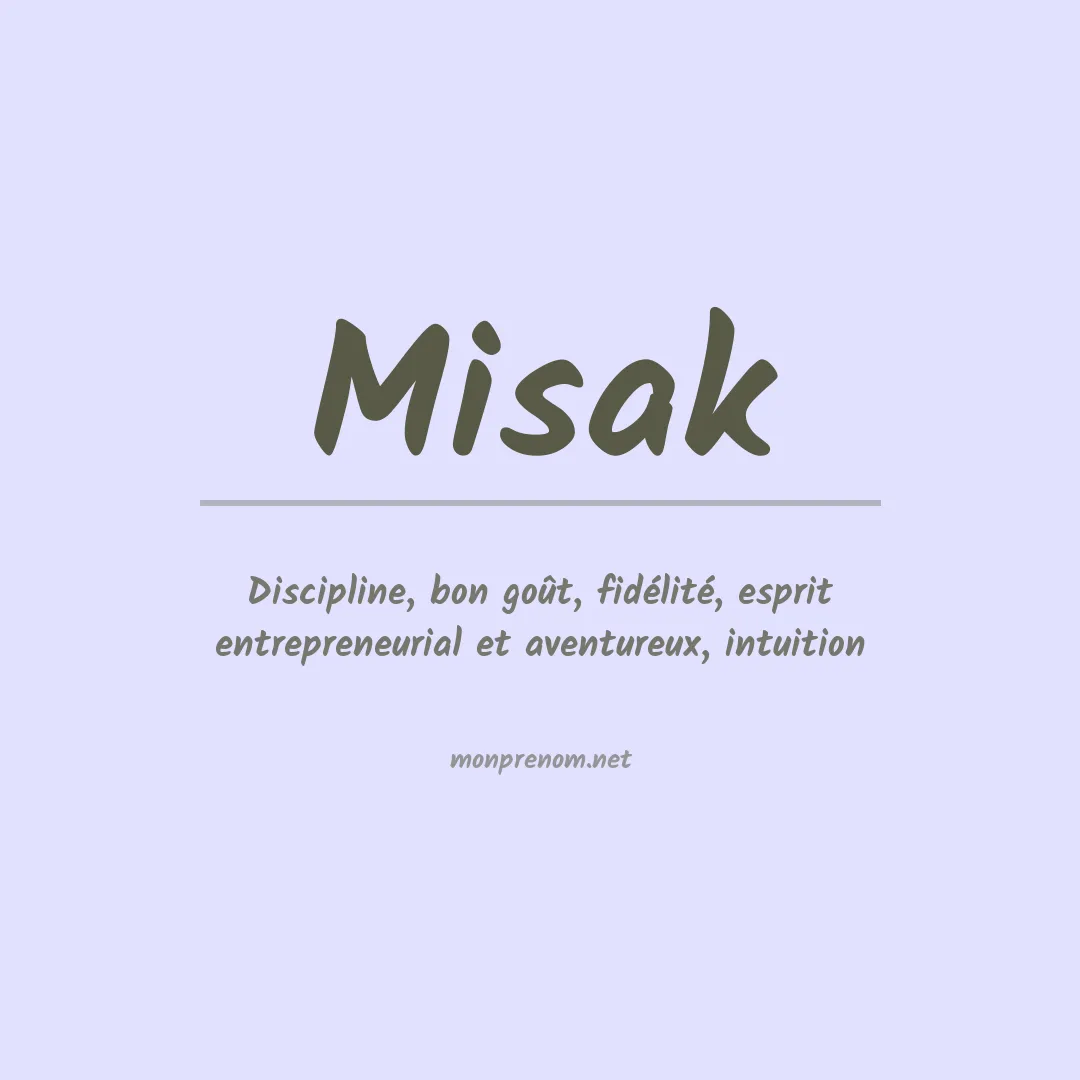 Prénom Misak