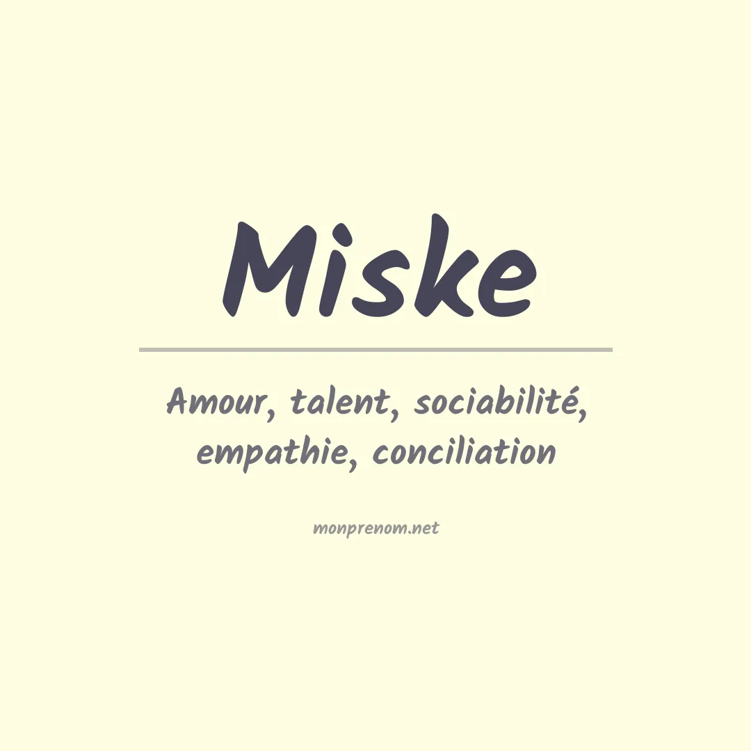 Prénom Miske