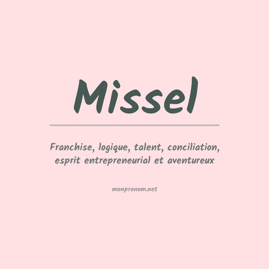Prénom Missel
