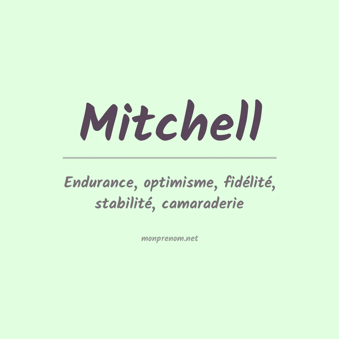 Prénom Mitchell