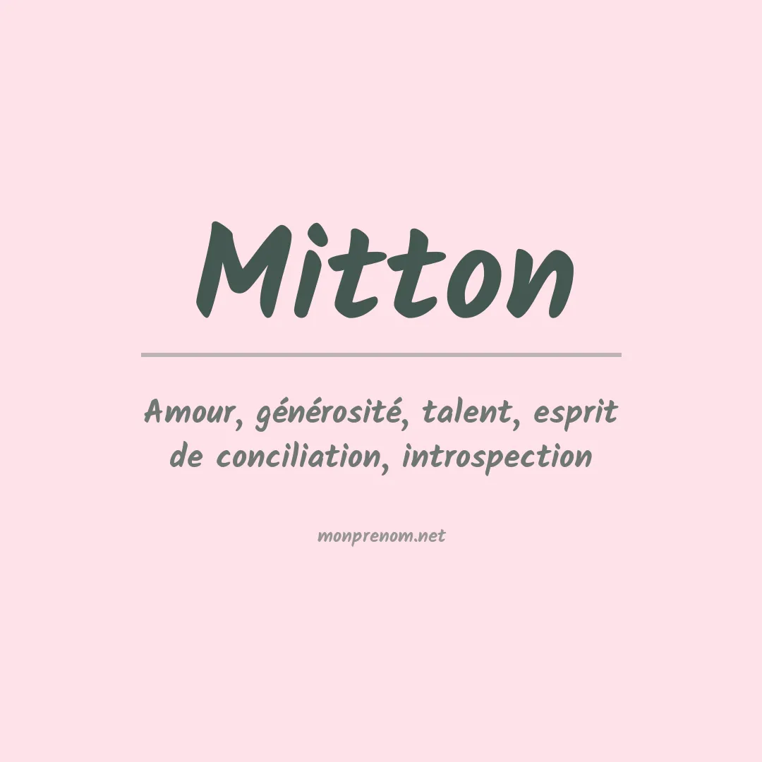 Prénom Mitton