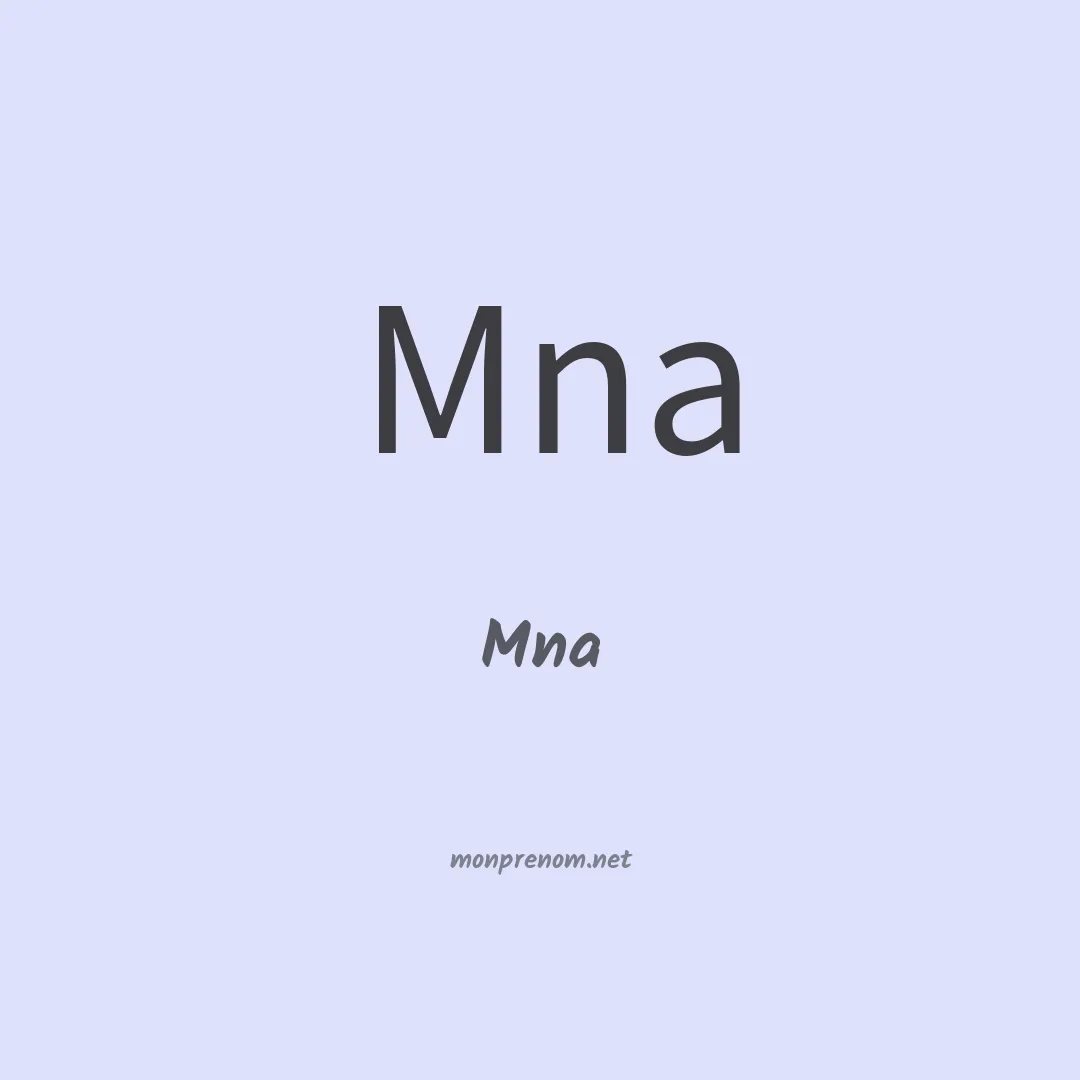 Mna en chinois