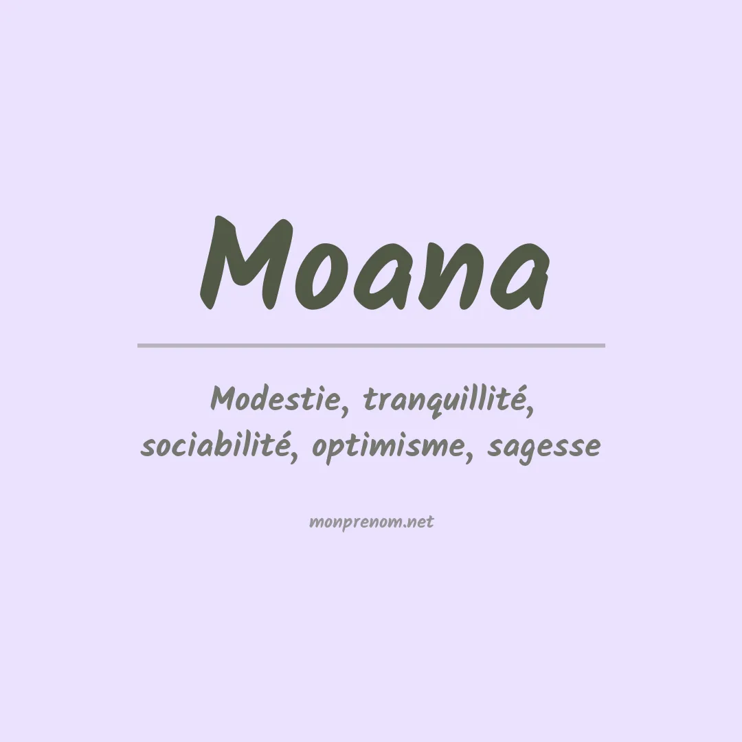 Prénom Moana