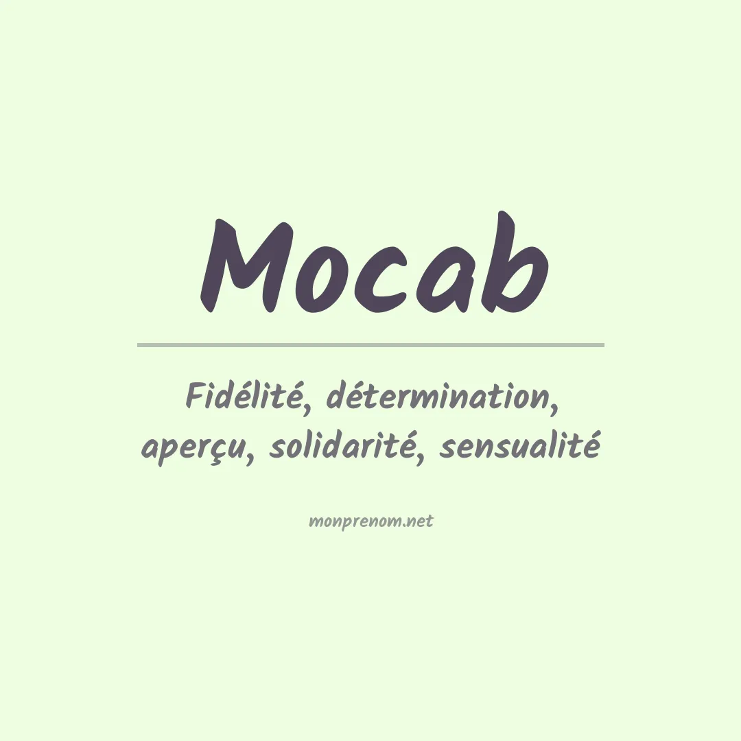 Signification du prénom Mocab