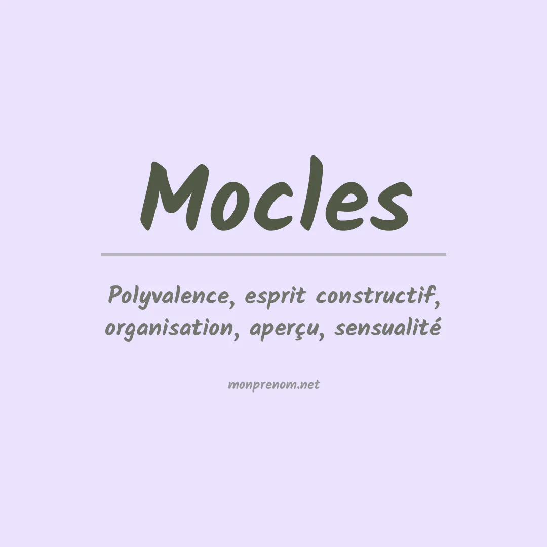 Signification du prénom Mocles
