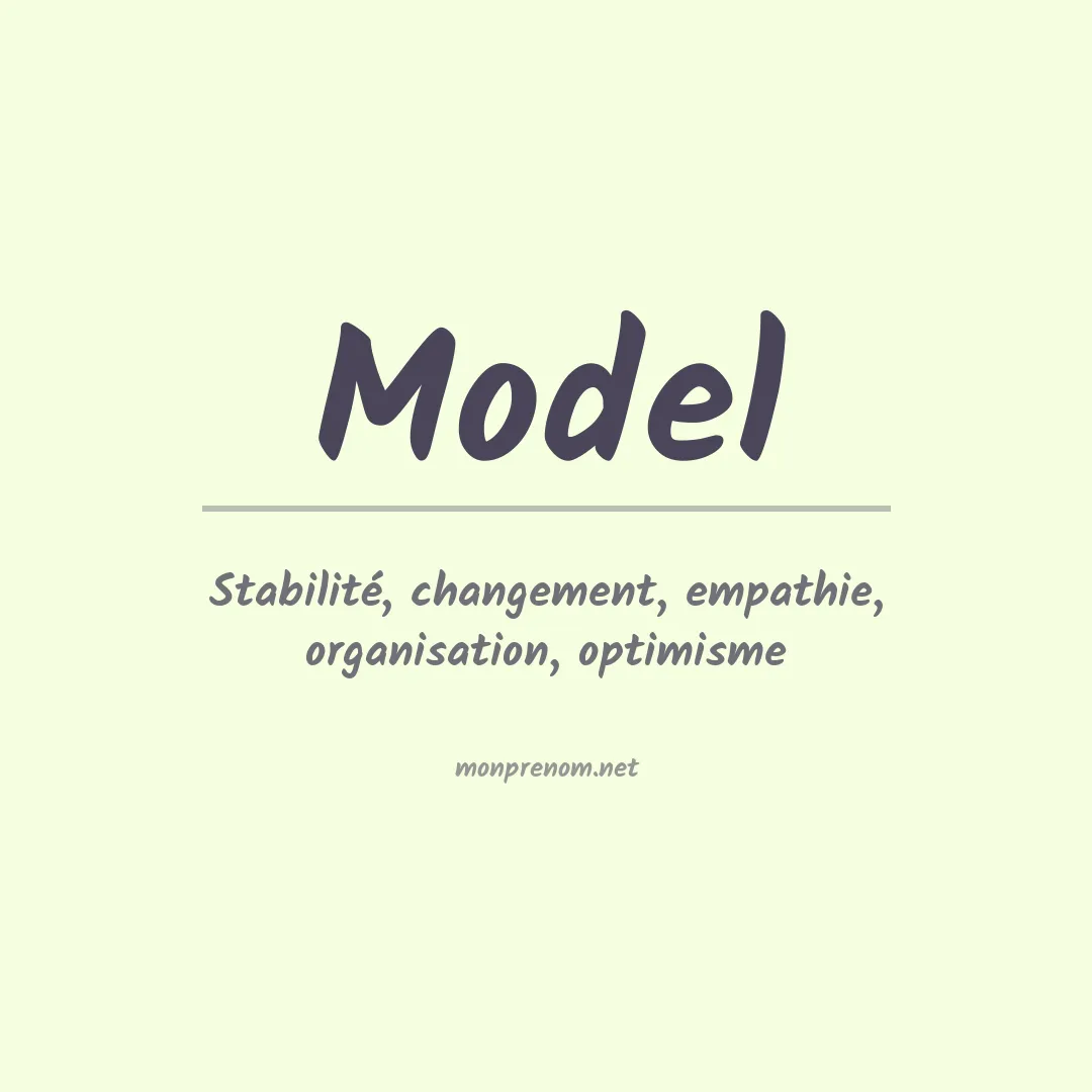 Prénom Model