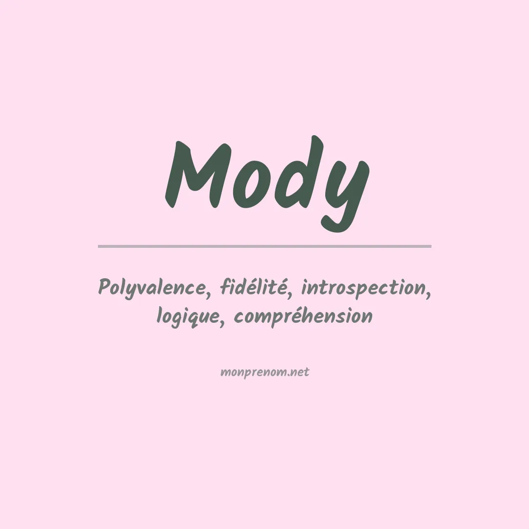 Prénom Mody