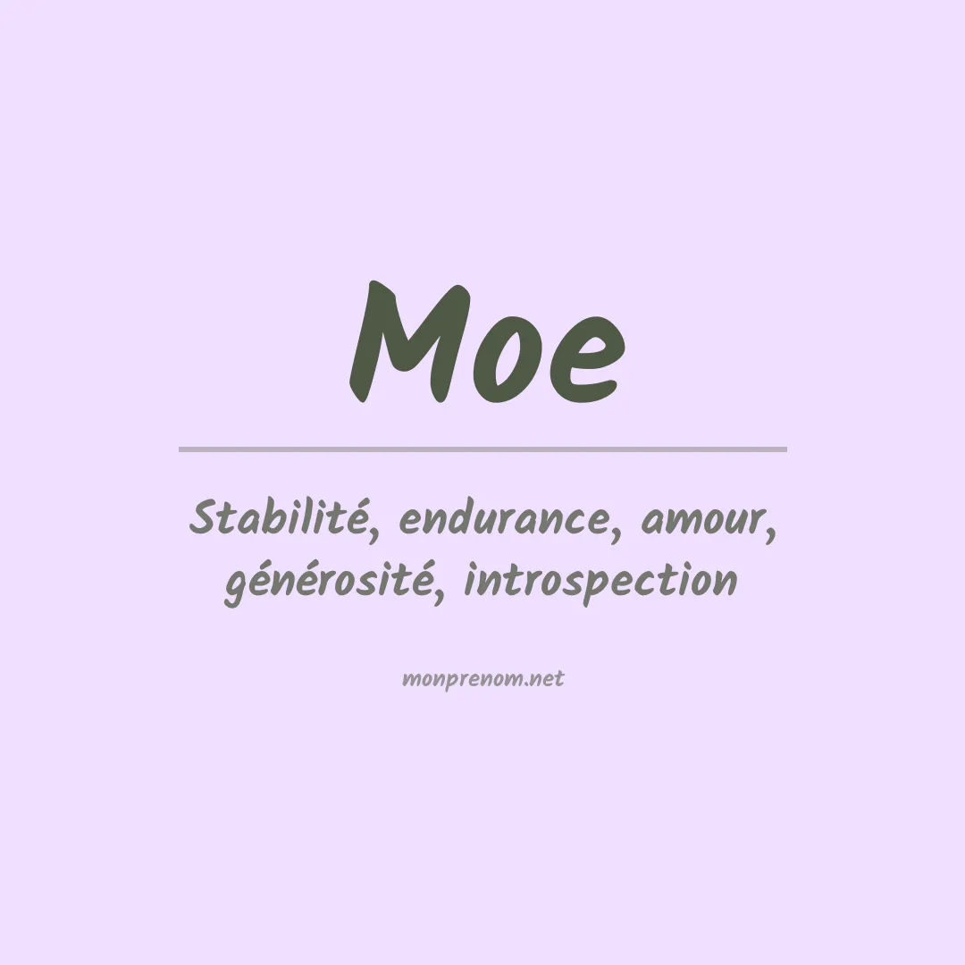 Prénom Moe