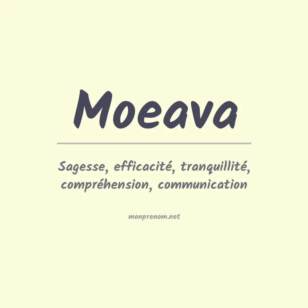 Signification du prénom Moeava
