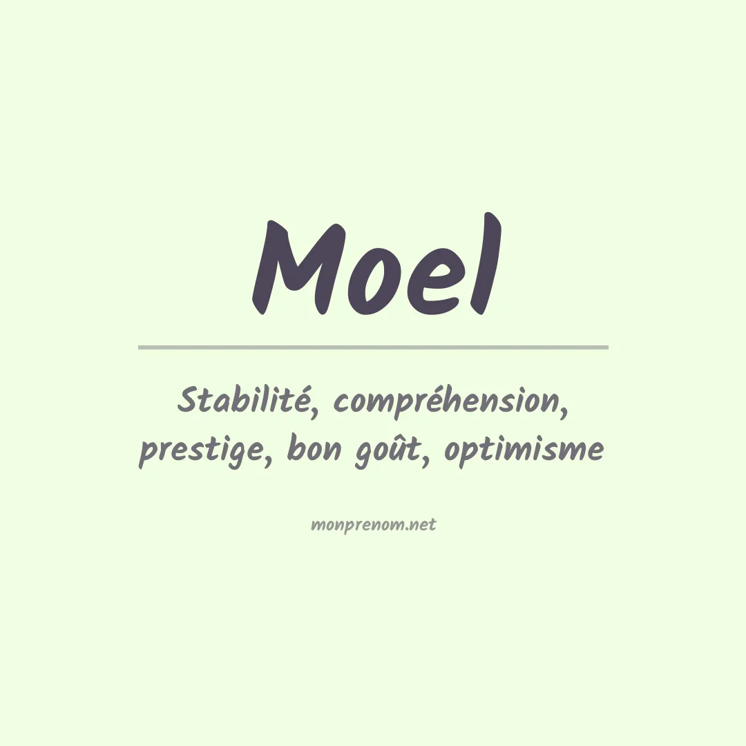 Prénom Moel