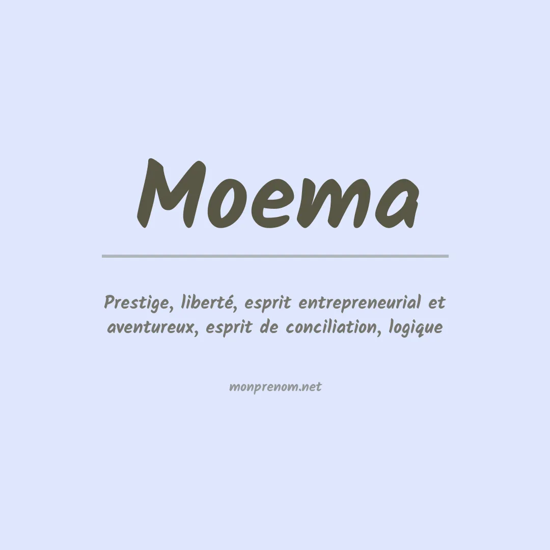 Signification du prénom Moema