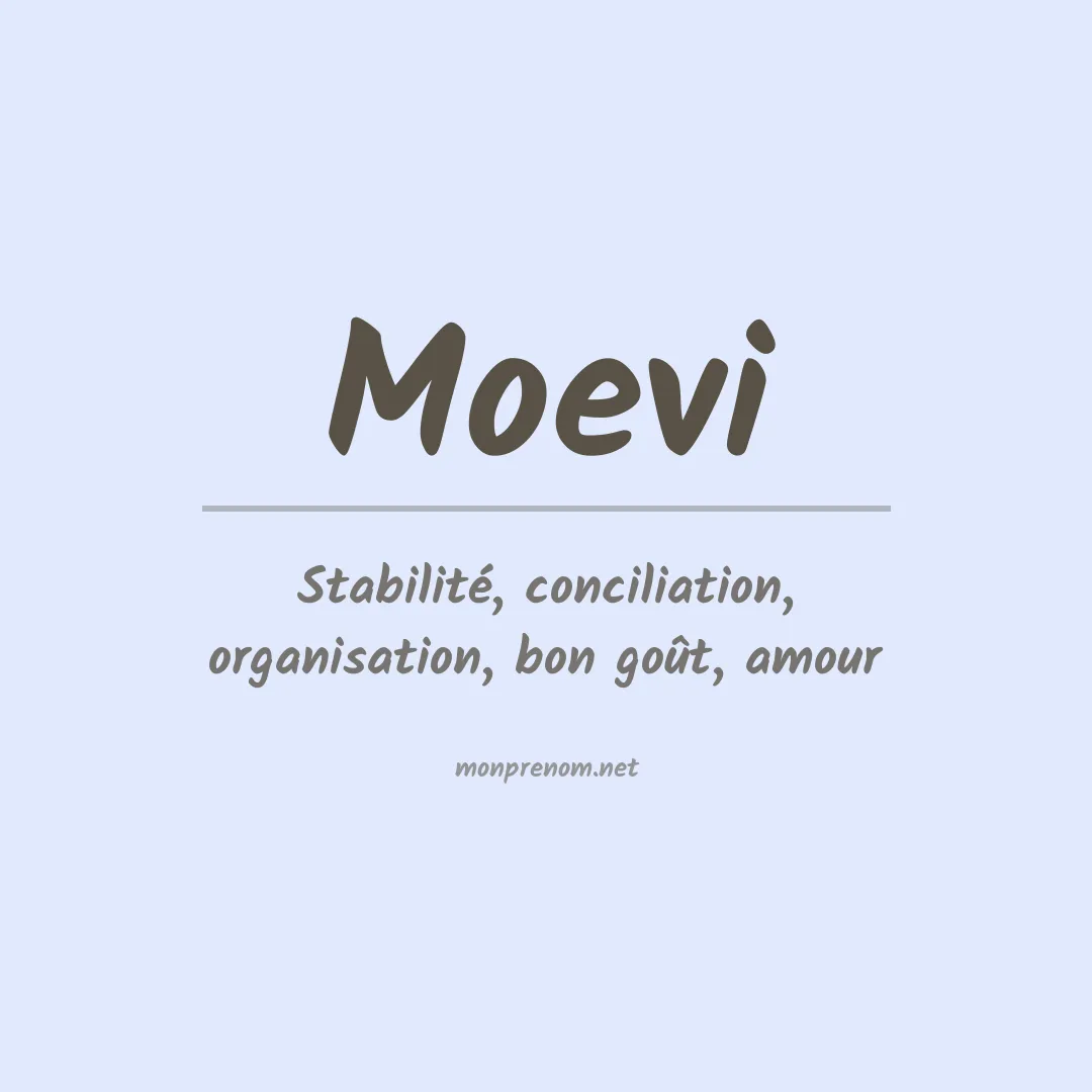 Signification du prénom Moevi