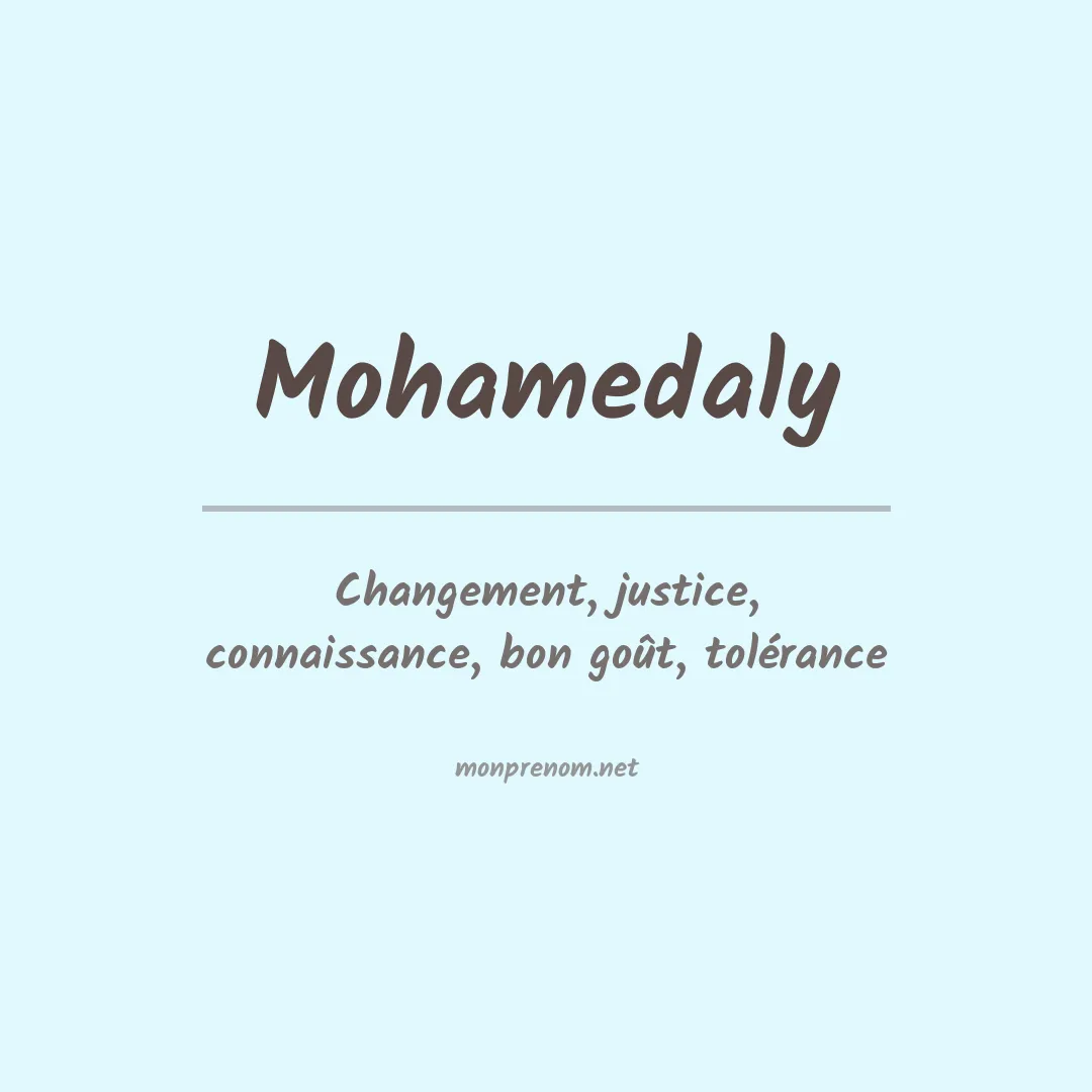 Prénom Mohamedaly
