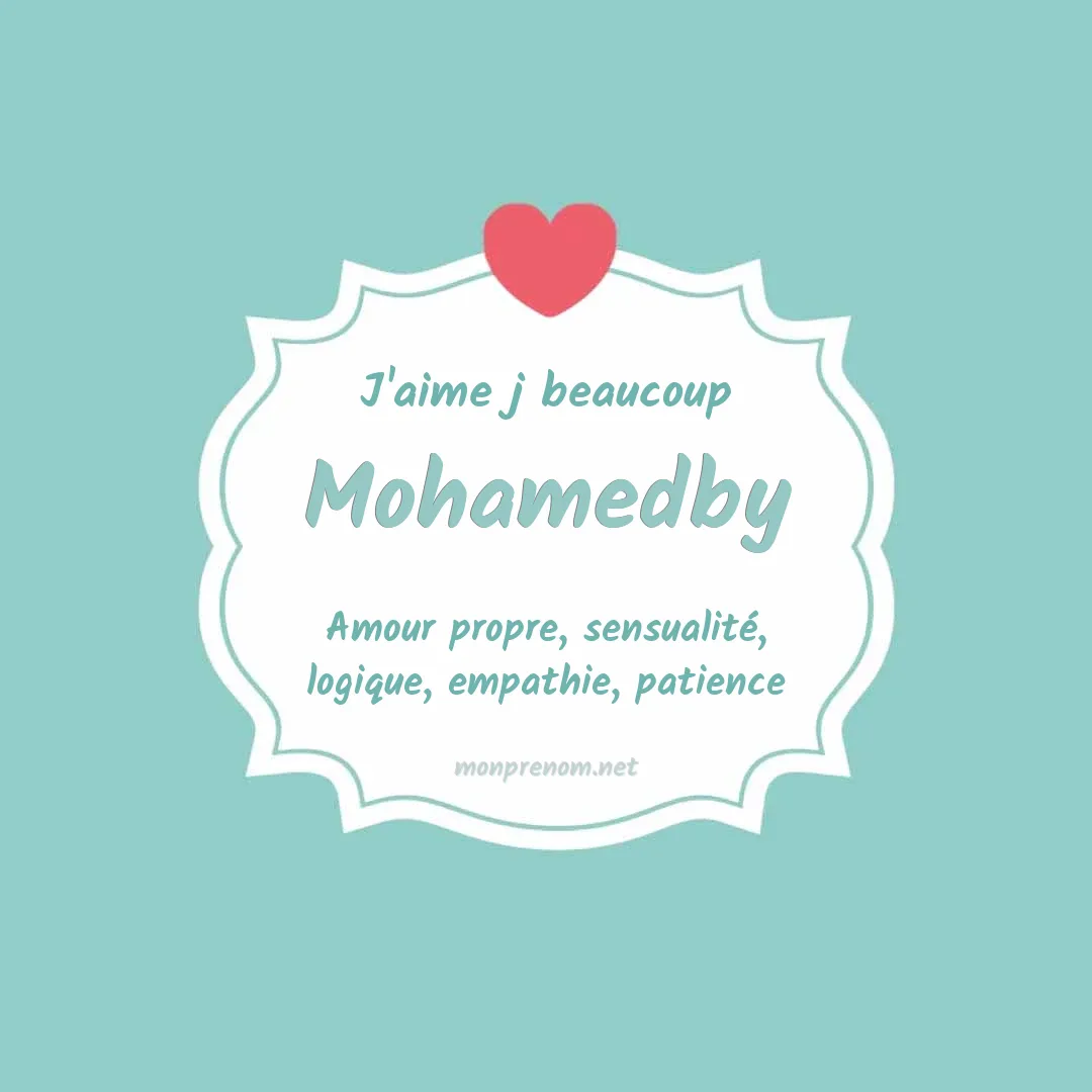J'aime beaucoup Mohamedby