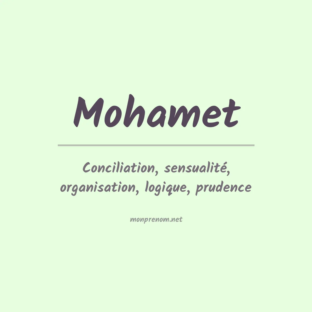 Prénom Mohamet
