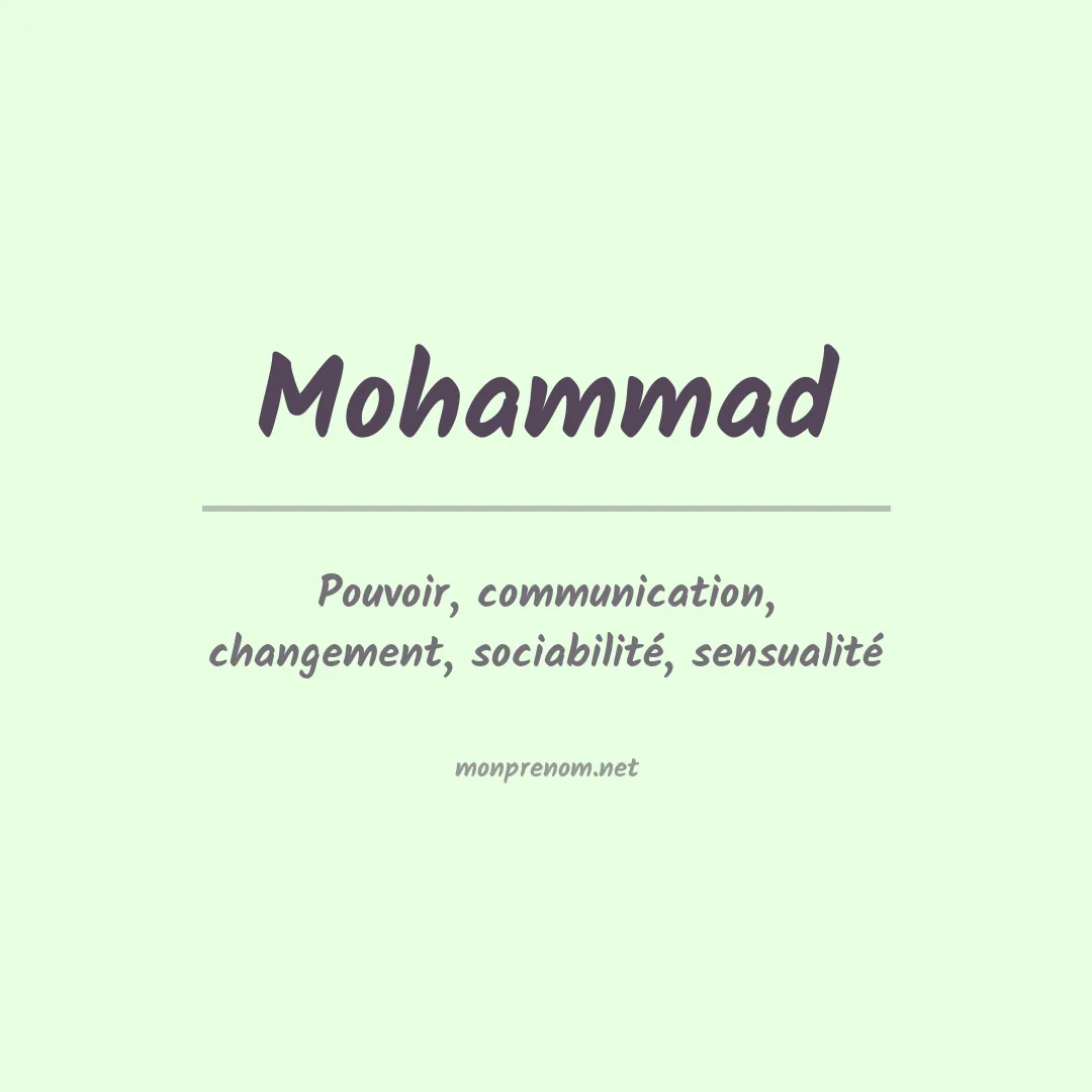 Prénom Mohammad