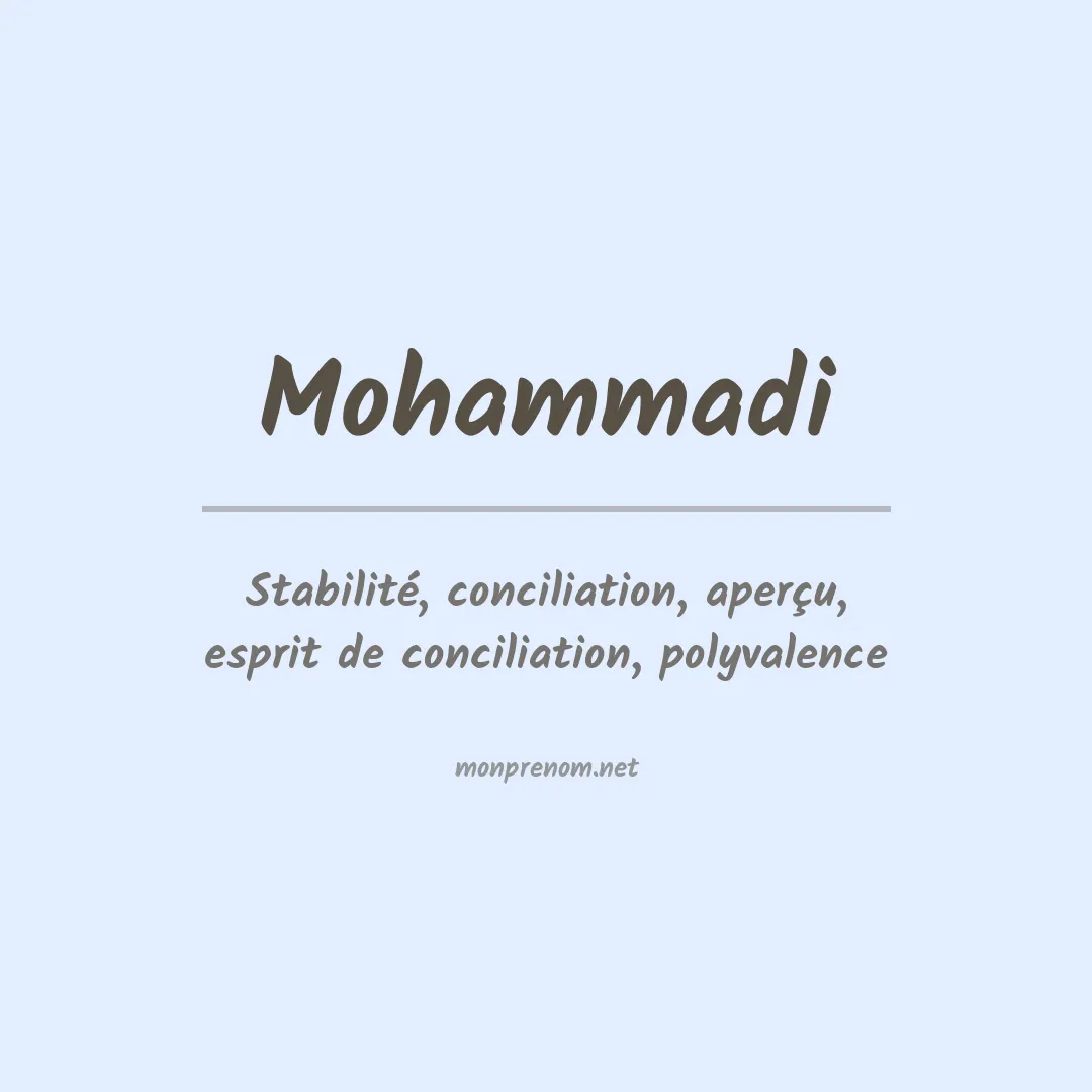 Prénom Mohammadi