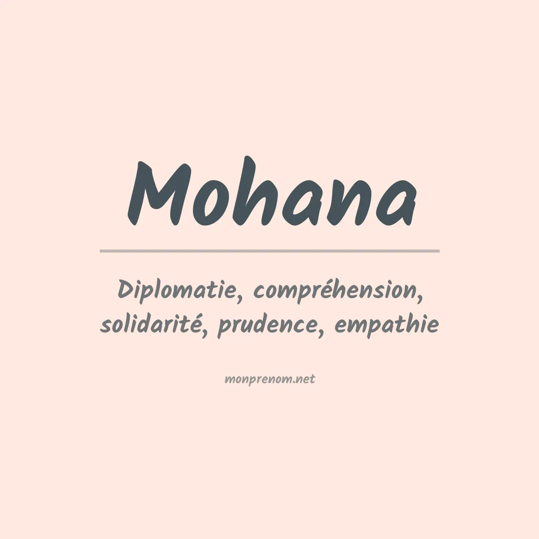 Prénom Mohana