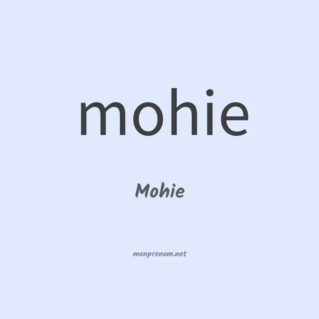 Mohie en chinois