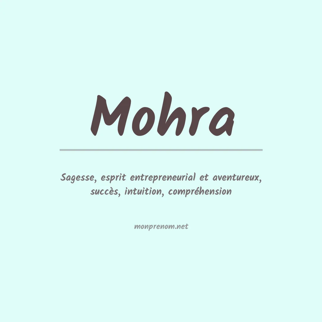 Prénom Mohra