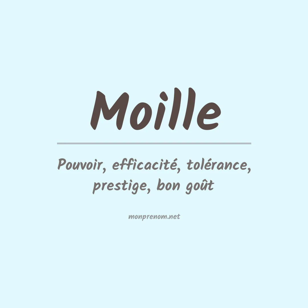 Signification du prénom Moille