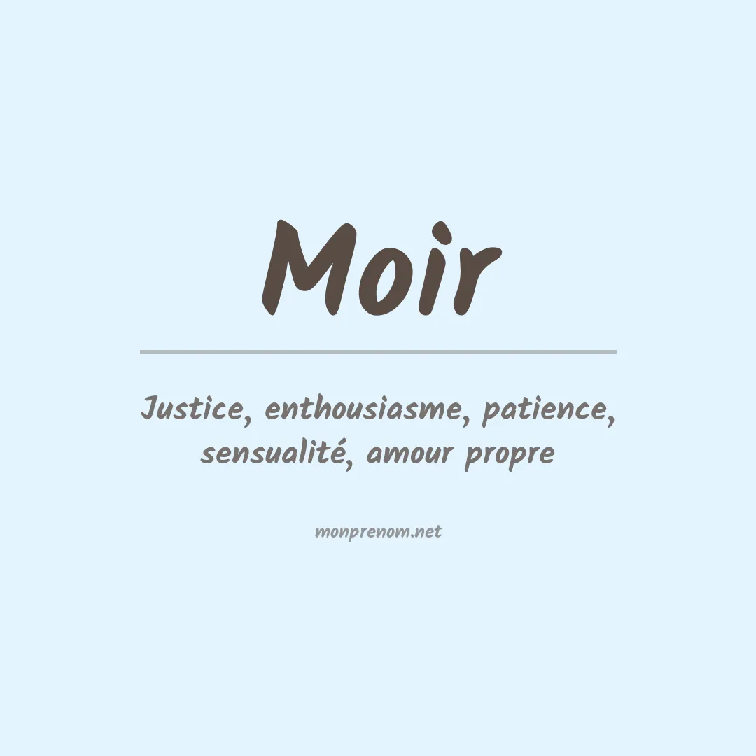 Prénom Moir