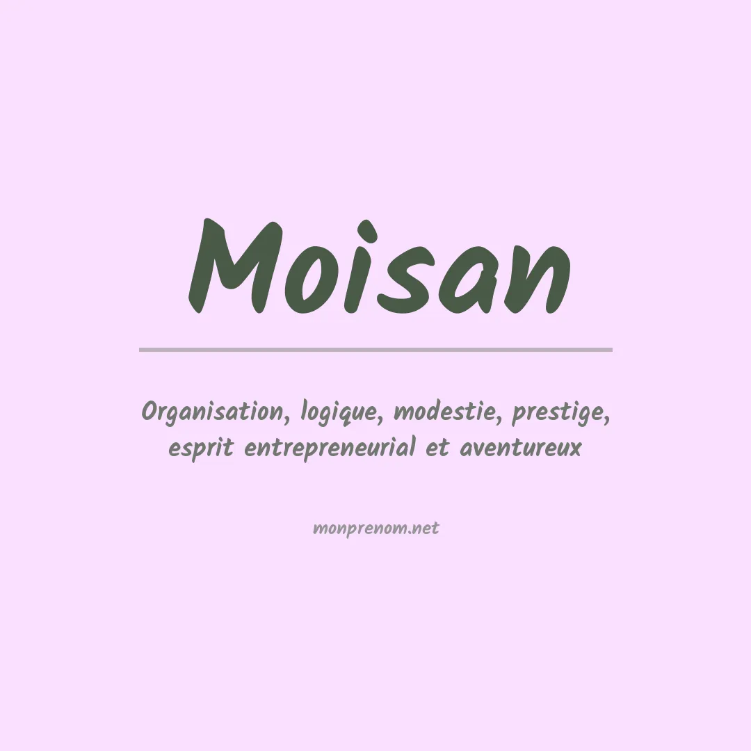 Prénom Moisan