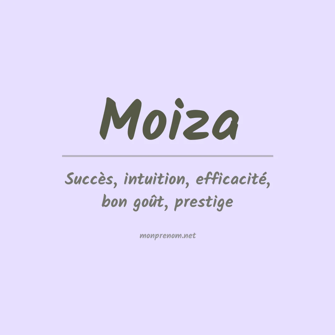 Prénom Moiza