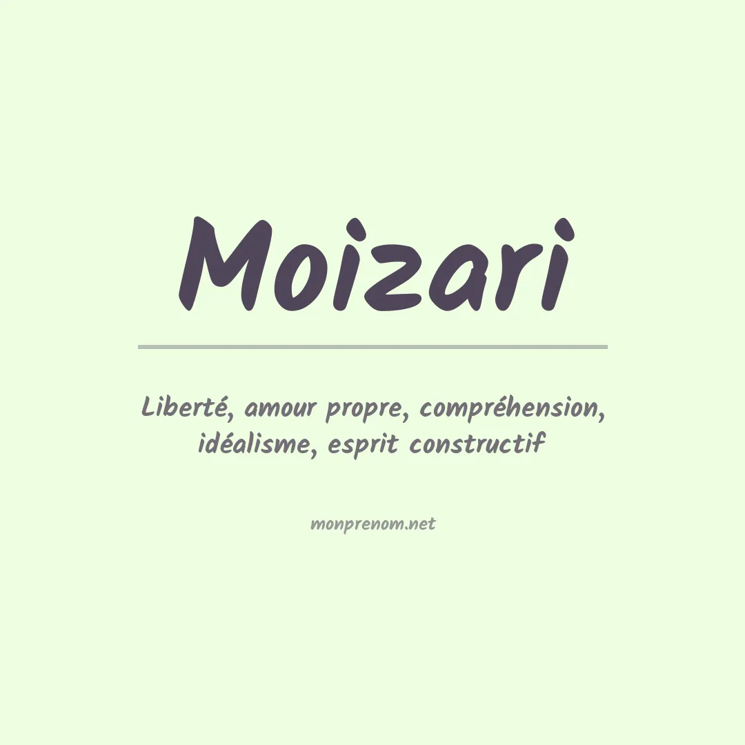 Signification du prénom Moizari