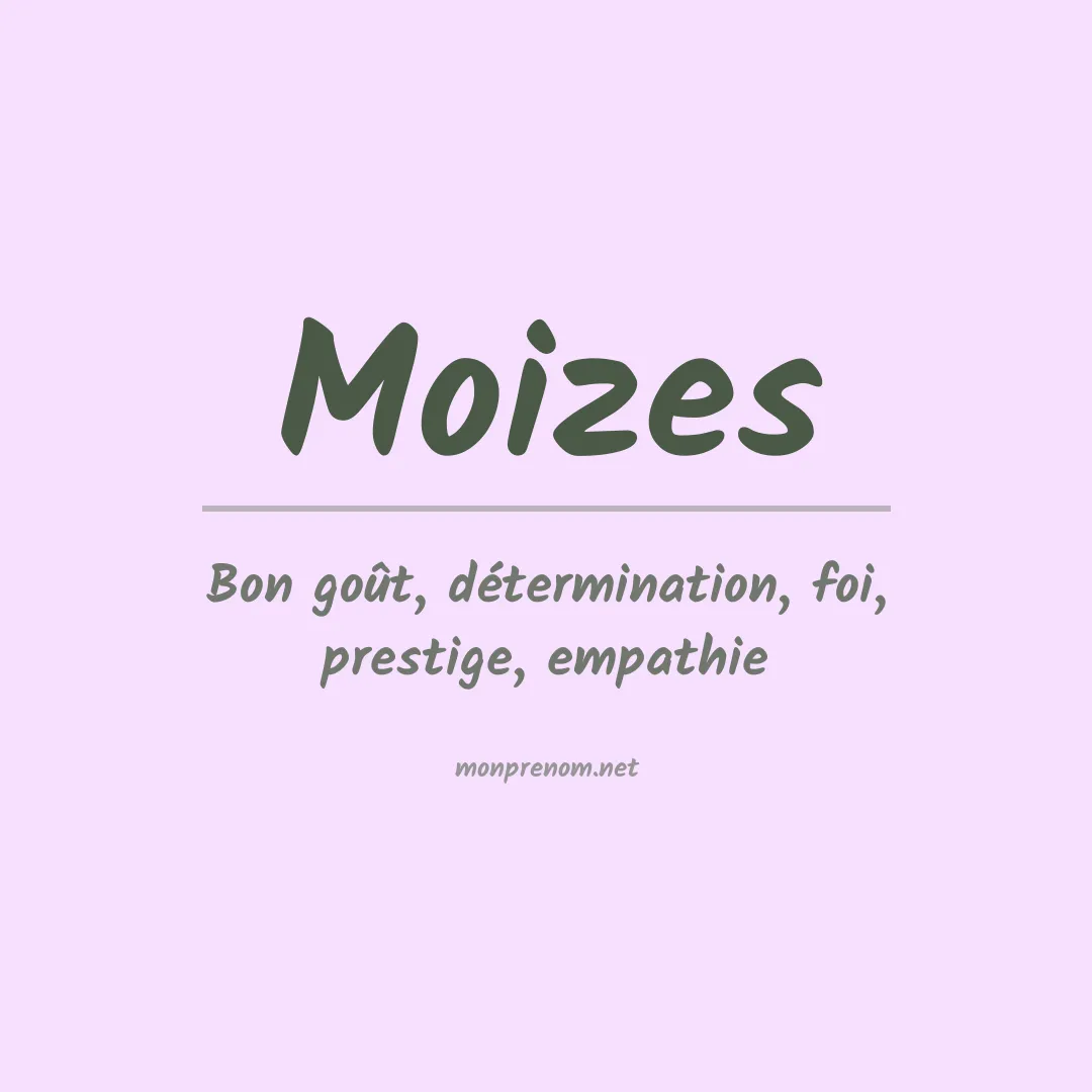 Prénom Moizes