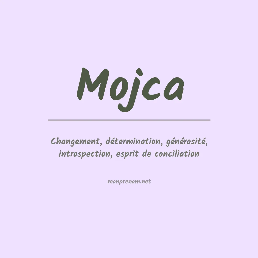 Signification du prénom Mojca
