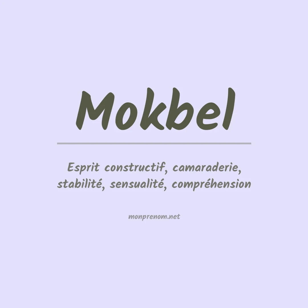 Prénom Mokbel