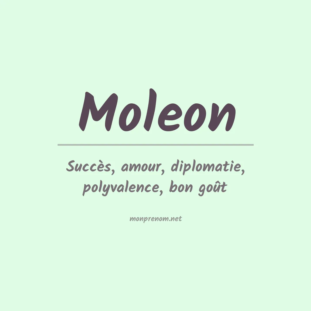 Prénom Moleon