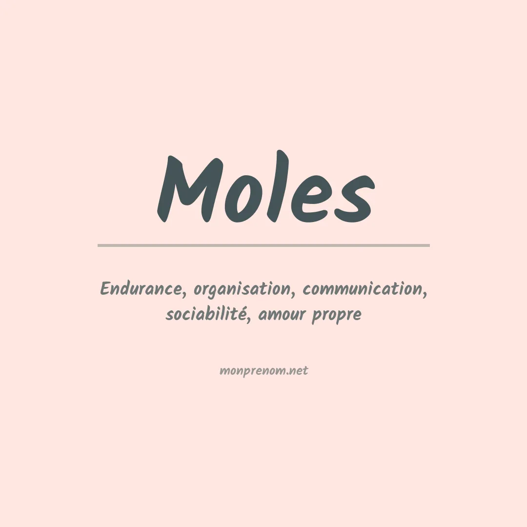 Prénom Moles