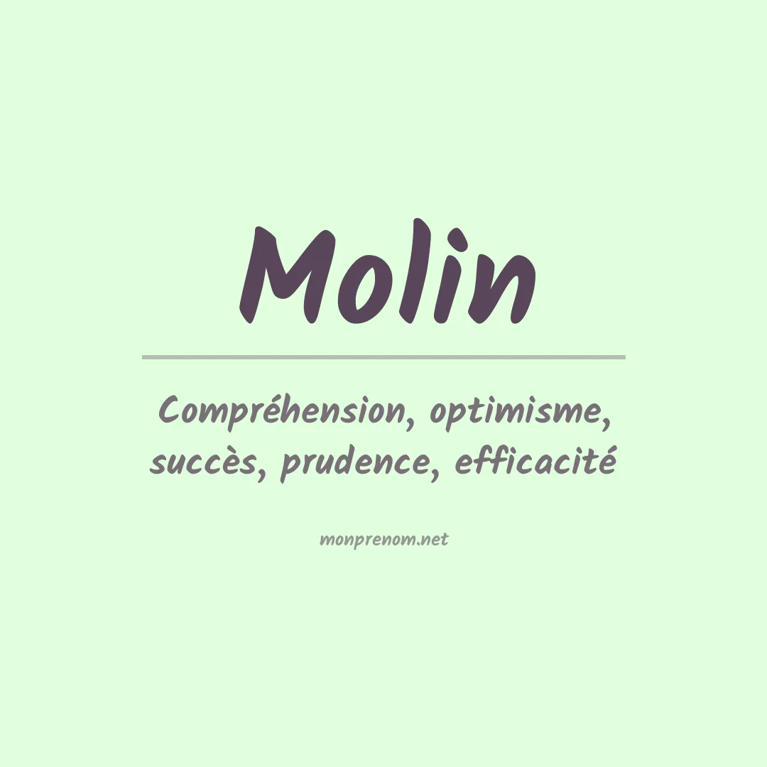 Prénom Molin