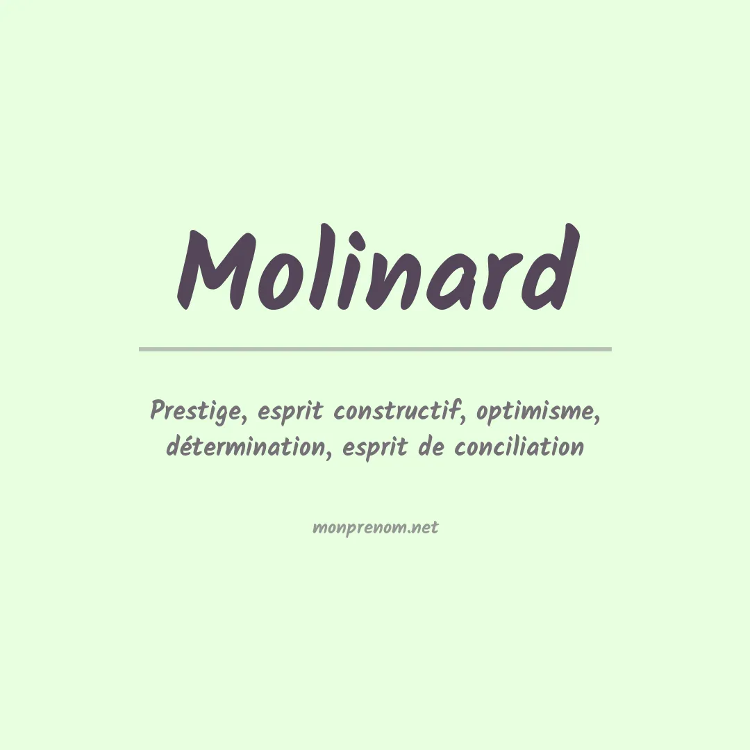 Signification du prénom Molinard